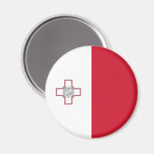 Malta-Flagge Magnet (Vorderseite/Rückseite)