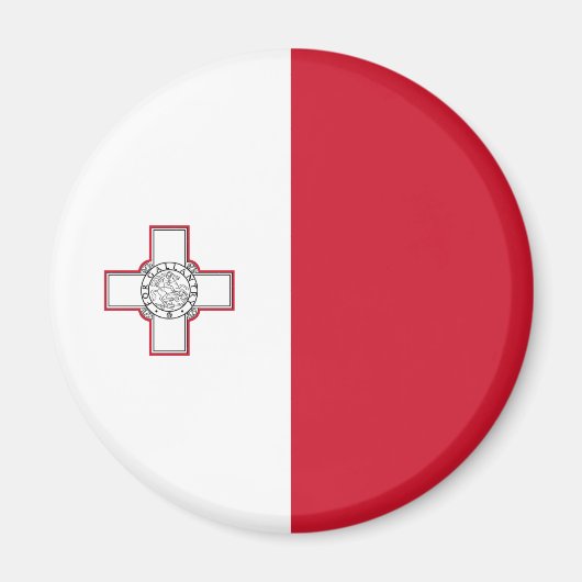 Malta-Flagge Magnet (Vorne)
