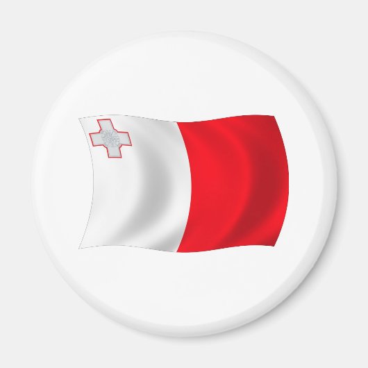 Malta-Flagge-Magnet Magnet (Vorne)