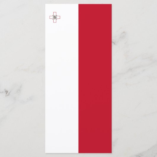Malta-Flagge Menükarte (Vorderseite)