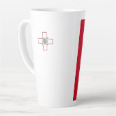 Malta-Flagge Milchtasse (Linke Ecke)