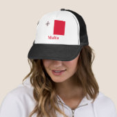 Malta-Flagge mit Namen Truckerkappe (Beispiel)