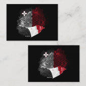 Malta-Flagge Mitteilungskarte (Vorne/Hinten)