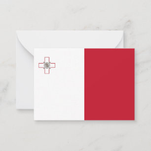 Malta-Flagge Mitteilungskarte