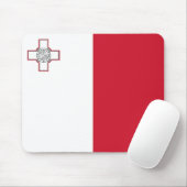 Malta-Flagge Mousepad (Mit Mouse)