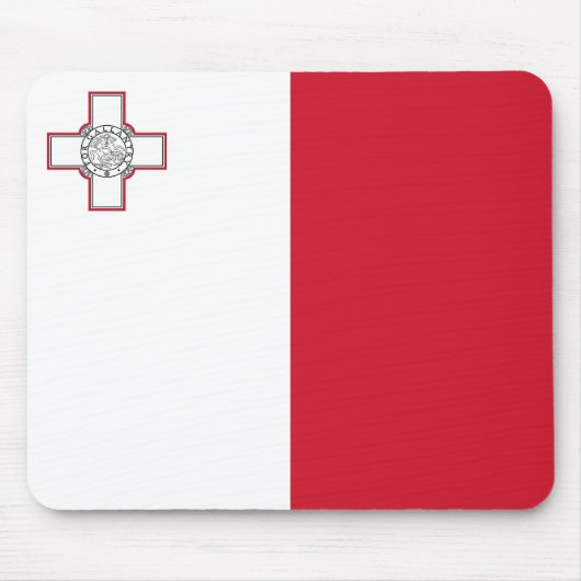 Malta-Flagge Mousepad (Vorne)