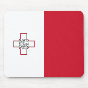 Malta-Flagge Mousepad