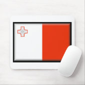 Malta-Flagge Mousepad (Mit Mouse)