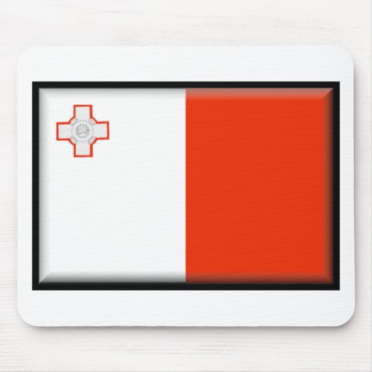 Malta-Flagge Mousepad (Vorne)