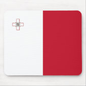 Malta-Flagge Mousepad (Vorne)