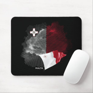 Malta-Flagge Mousepad