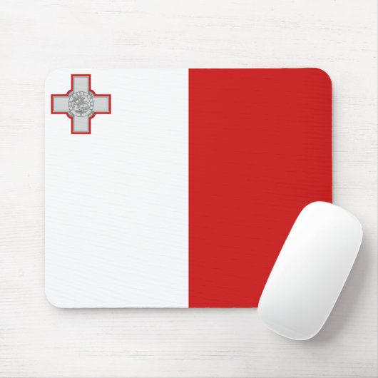 Malta-Flagge Mousepad (Mit Mouse)