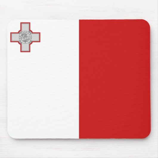 Malta-Flagge Mousepad (Vorne)
