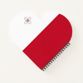 Malta-Flagge Notizblock (Rückseite)