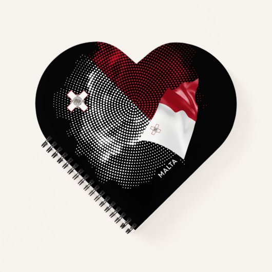 Malta-Flagge Notizblock (Vorderseite)