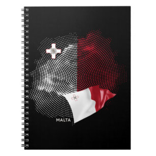 Malta-Flagge Notizblock