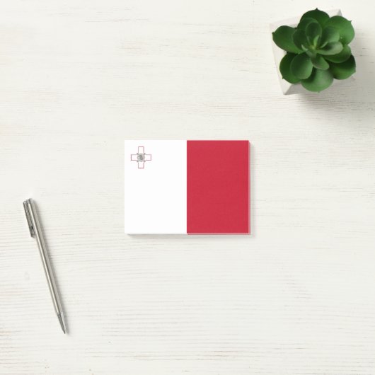 Malta-Flagge Post-it Klebezettel (Büro)