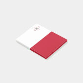Malta-Flagge Post-it Klebezettel (angewinkelt)