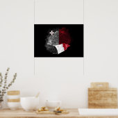 Malta-Flagge Poster (Küche)