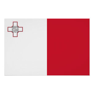 Malta-Flagge Poster