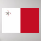 Malta-Flagge Poster (Vorne)
