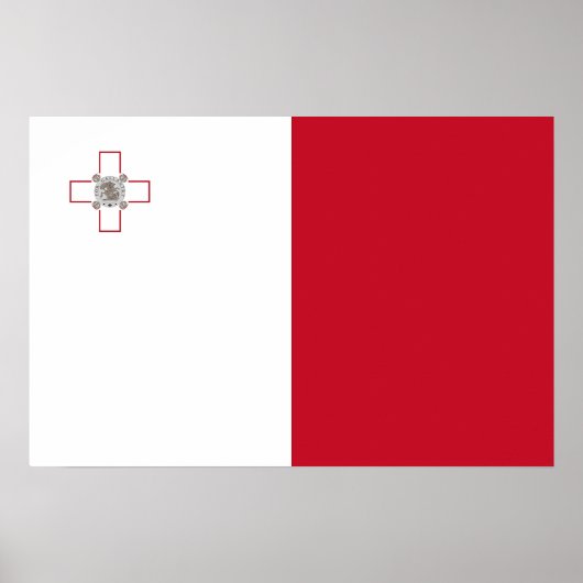 Malta-Flagge Poster (Vorne)