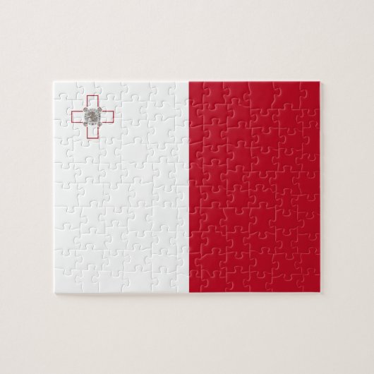 Malta-Flagge Puzzle (Horizontal)