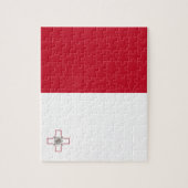 Malta-Flagge Puzzle (Vertikal)