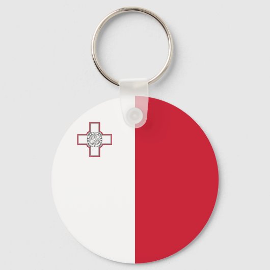 Malta-Flagge Schlüsselanhänger (Vorderseite)