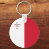 Malta-Flagge Schlüsselanhänger (Vorderseite)