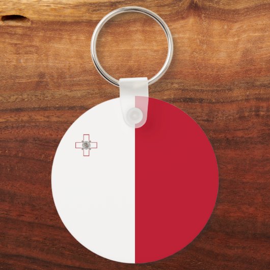 Malta-Flagge Schlüsselanhänger (Rückseite)