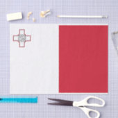 Malta-Flagge Seidenpapier (Handwerk)
