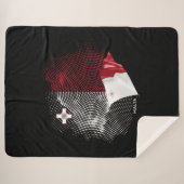 Malta-Flagge Sherpadecke (Vorderseite (Horizontal))
