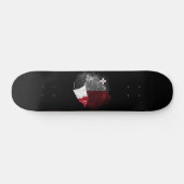 Malta-Flagge Skateboard (Horizontal)
