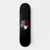 Malta-Flagge Skateboard (Vorne)