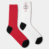 Malta-Flagge Socken (Rechts)