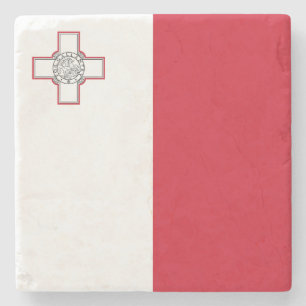 Malta-Flagge Steinuntersetzer