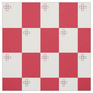 Malta-Flagge Stoff