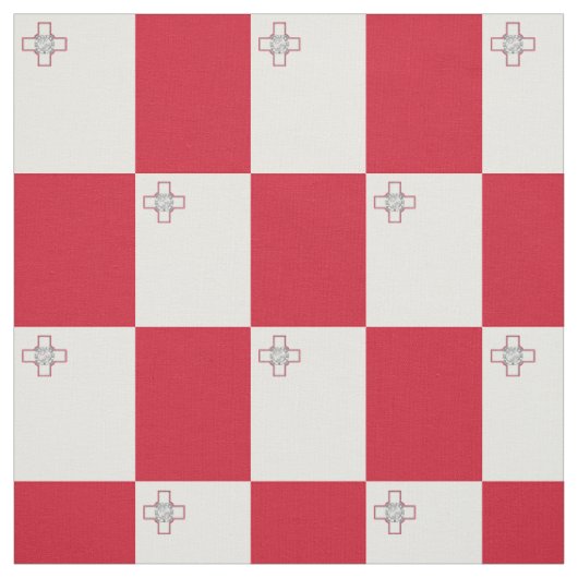 Malta-Flagge Stoff (Muster)