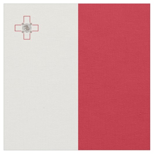 Malta-Flagge Stoff (Nahaufnahme)