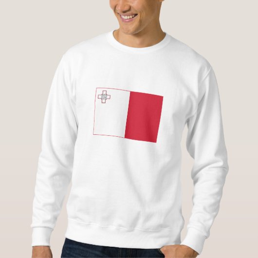 Malta-Flagge Sweatshirt (Vorderseite)