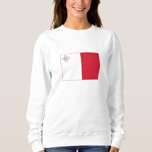 Malta-Flagge Sweatshirt (Vorderseite)