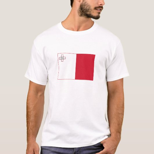 Malta-Flagge T-Shirt (Vorderseite)
