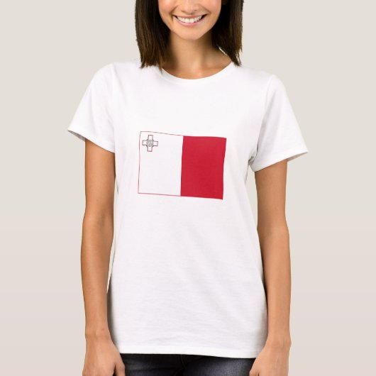 Malta-Flagge T-Shirt (Vorderseite)