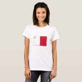 Malta-Flagge T-Shirt (Vorne ganz)