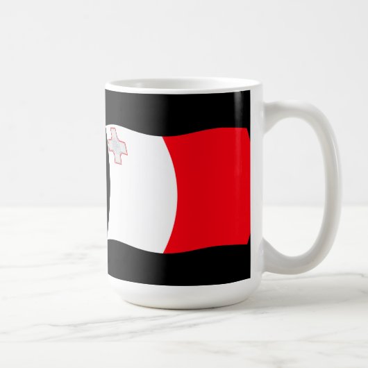 Malta-Flagge-Tasse Kaffeetasse (Rechts)
