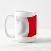 Malta-Flagge-Tasse Kaffeetasse (Links)