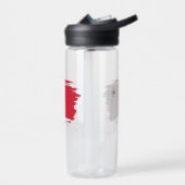Malta-Flagge Trinkflasche (Links)