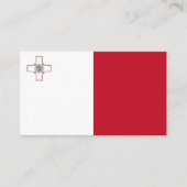 Malta-Flagge Visitenkarte (Vorderseite)