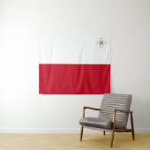 Malta-Flagge Wandteppich (Beispiel (Horizontal))